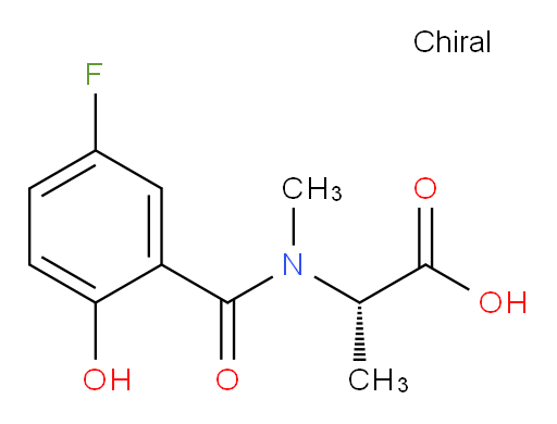 (S)-2-(5-fluoro-2-hydroxy-N-methylbenzamido)propanoic acid