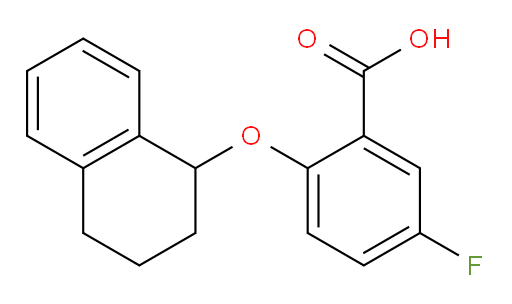 5-fluoro-2-((1,2,3,4-tetrahydronaphthalen-1-yl)oxy)benzoic acid