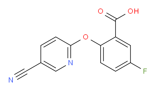 2-((5-cyanopyridin-2-yl)oxy)-5-fluorobenzoic acid