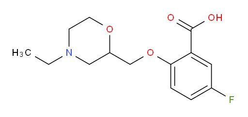 2-((4-ethylmorpholin-2-yl)methoxy)-5-fluorobenzoic acid