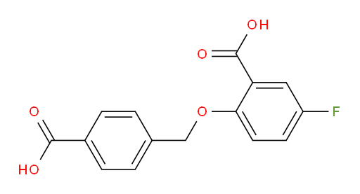 2-((4-carboxybenzyl)oxy)-5-fluorobenzoic acid