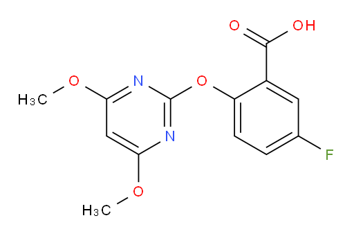 2-((4,6-dimethoxypyrimidin-2-yl)oxy)-5-fluorobenzoic acid