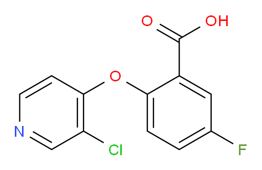 2-((3-chloropyridin-4-yl)oxy)-5-fluorobenzoic acid