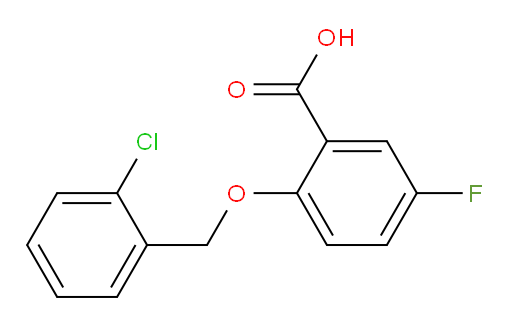 2-((2-chlorobenzyl)oxy)-5-fluorobenzoic acid