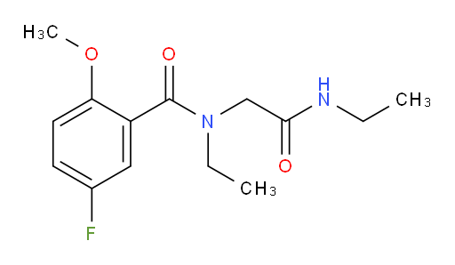 N-ethyl-N-(2-(ethylamino)-2-oxoethyl)-5-fluoro-2-methoxybenzamide