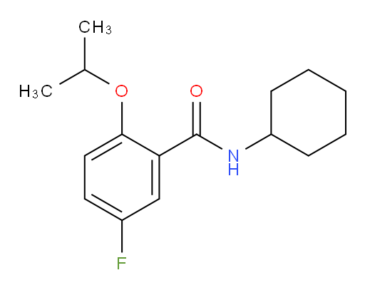 N-cyclohexyl-5-fluoro-2-isopropoxybenzamide
