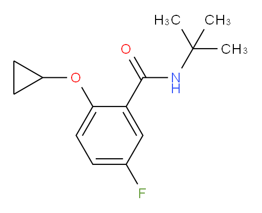 N-(tert-butyl)-2-cyclopropoxy-5-fluorobenzamide