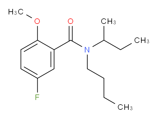 N-(sec-butyl)-N-butyl-5-fluoro-2-methoxybenzamide