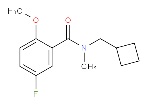 N-(cyclobutylmethyl)-5-fluoro-2-methoxy-N-methylbenzamide