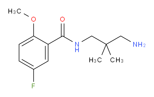 N-(3-amino-2,2-dimethylpropyl)-5-fluoro-2-methoxybenzamide