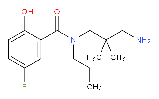 N-(3-amino-2,2-dimethylpropyl)-5-fluoro-2-hydroxy-N-propylbenzamide