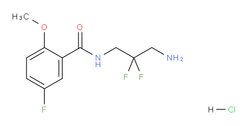 N-(3-amino-2,2-difluoropropyl)-5-fluoro-2-methoxybenzamide hydrochloride