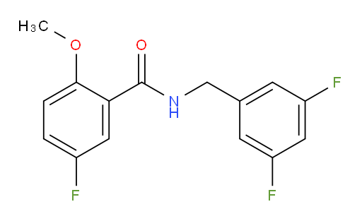 N-(3,5-difluorobenzyl)-5-fluoro-2-methoxybenzamide