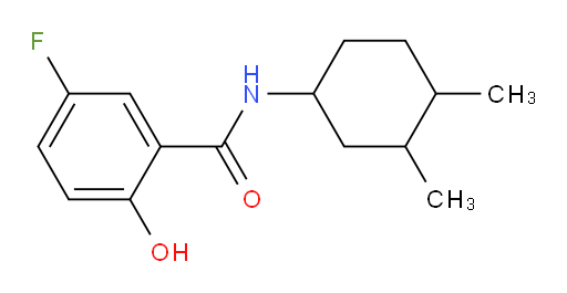 N-(3,4-dimethylcyclohexyl)-5-fluoro-2-hydroxybenzamide