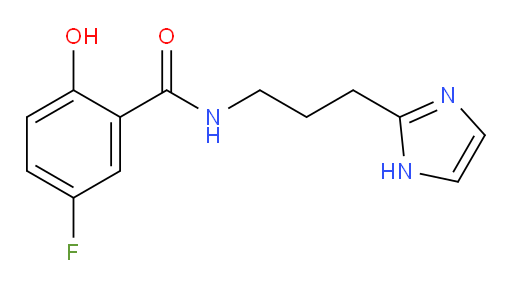 N-(3-(1H-imidazol-2-yl)propyl)-5-fluoro-2-hydroxybenzamide