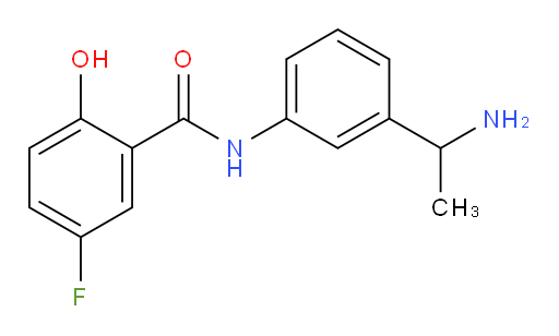 N-(3-(1-aminoethyl)phenyl)-5-fluoro-2-hydroxybenzamide