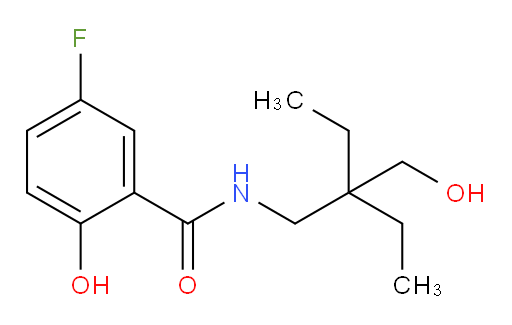 N-(2-ethyl-2-(hydroxymethyl)butyl)-5-fluoro-2-hydroxybenzamide