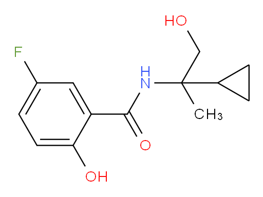N-(2-cyclopropyl-1-hydroxypropan-2-yl)-5-fluoro-2-hydroxybenzamide