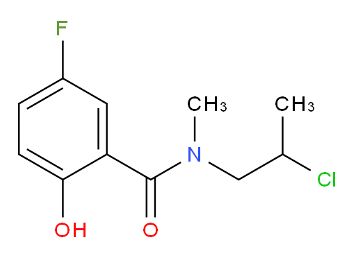 N-(2-chloropropyl)-5-fluoro-2-hydroxy-N-methylbenzamide