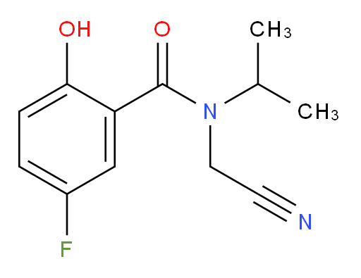 N-(cyanomethyl)-5-fluoro-2-hydroxy-N-isopropylbenzamide