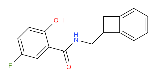 N-(bicyclo[4.2.0]octa-1,3,5-trien-7-ylmethyl)-5-fluoro-2-hydroxybenzamide