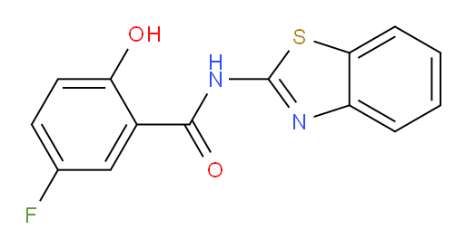 N-(benzo[d]thiazol-2-yl)-5-fluoro-2-hydroxybenzamide
