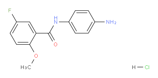 N-(4-aminophenyl)-5-fluoro-2-methoxybenzamide hydrochloride