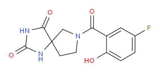 7-(5-fluoro-2-hydroxybenzoyl)-1,3,7-triazaspiro[4.4]nonane-2,4-dione