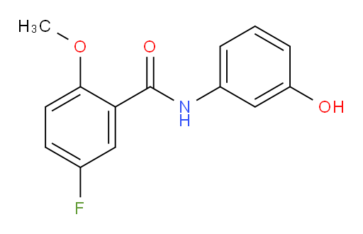 5-fluoro-N-(3-hydroxyphenyl)-2-methoxybenzamide