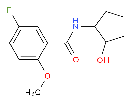 5-fluoro-N-(2-hydroxycyclopentyl)-2-methoxybenzamide