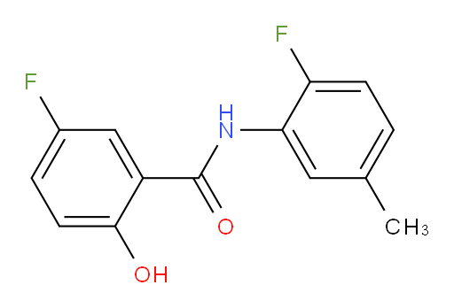 5-fluoro-N-(2-fluoro-5-methylphenyl)-2-hydroxybenzamide