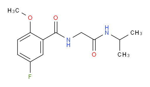 5-fluoro-N-(2-(isopropylamino)-2-oxoethyl)-2-methoxybenzamide