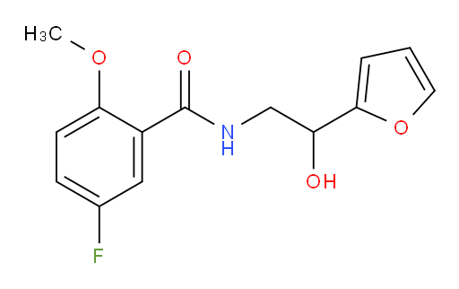 5-fluoro-N-(2-(furan-2-yl)-2-hydroxyethyl)-2-methoxybenzamide