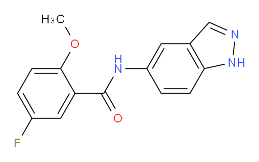 5-fluoro-N-(1H-indazol-5-yl)-2-methoxybenzamide