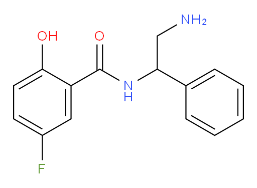 N-(2-amino-1-phenylethyl)-5-fluoro-2-hydroxybenzamide