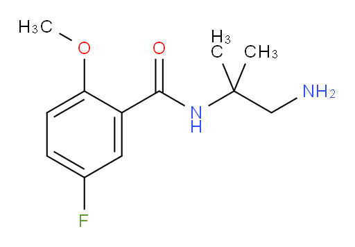 N-(1-amino-2-methylpropan-2-yl)-5-fluoro-2-methoxybenzamide