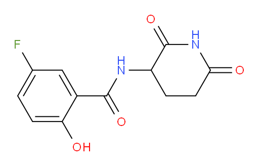 N-(2,6-dioxopiperidin-3-yl)-5-fluoro-2-hydroxybenzamide