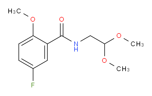 N-(2,2-dimethoxyethyl)-5-fluoro-2-methoxybenzamide