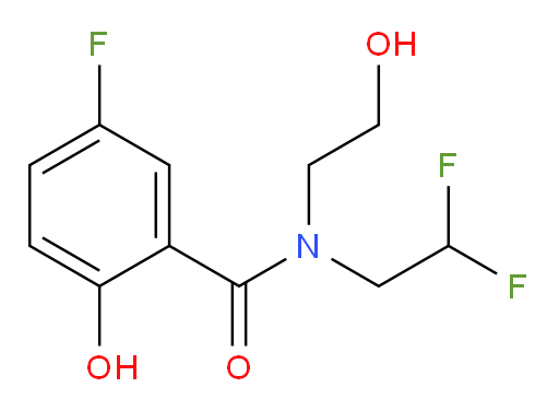 N-(2,2-difluoroethyl)-5-fluoro-2-hydroxy-N-(2-hydroxyethyl)benzamide