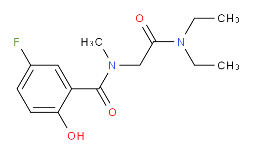N-(2-(diethylamino)-2-oxoethyl)-5-fluoro-2-hydroxy-N-methylbenzamide