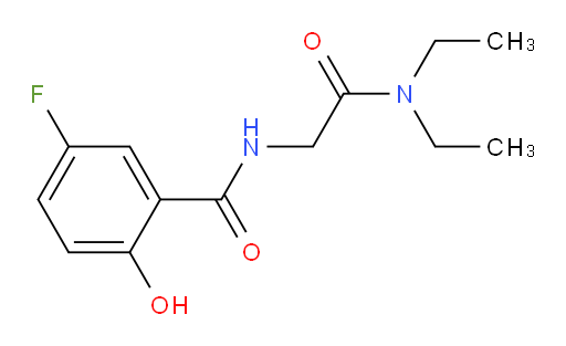 N-(2-(diethylamino)-2-oxoethyl)-5-fluoro-2-hydroxybenzamide