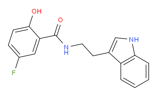 N-(2-(1H-indol-3-yl)ethyl)-5-fluoro-2-hydroxybenzamide