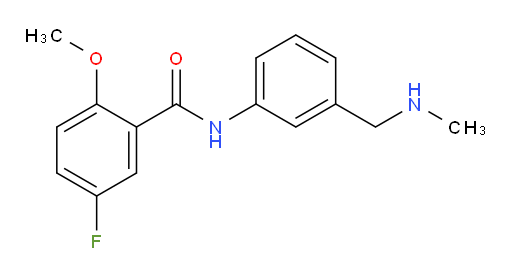 5-fluoro-2-methoxy-N-(3-((methylamino)methyl)phenyl)benzamide