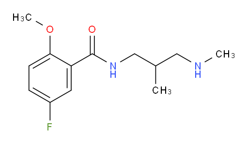 5-fluoro-2-methoxy-N-(2-methyl-3-(methylamino)propyl)benzamide