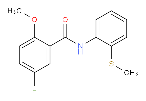 5-fluoro-2-methoxy-N-(2-(methylthio)phenyl)benzamide