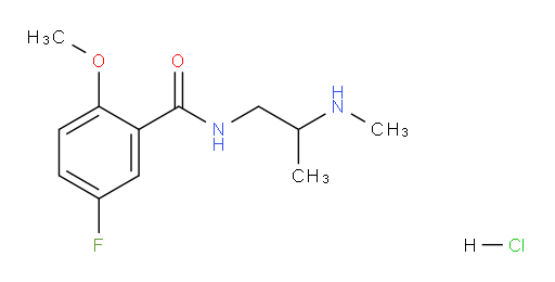 5-fluoro-2-methoxy-N-(2-(methylamino)propyl)benzamide hydrochloride
