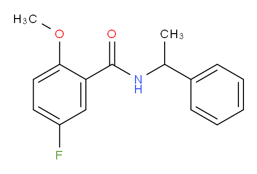 5-fluoro-2-methoxy-N-(1-phenylethyl)benzamide