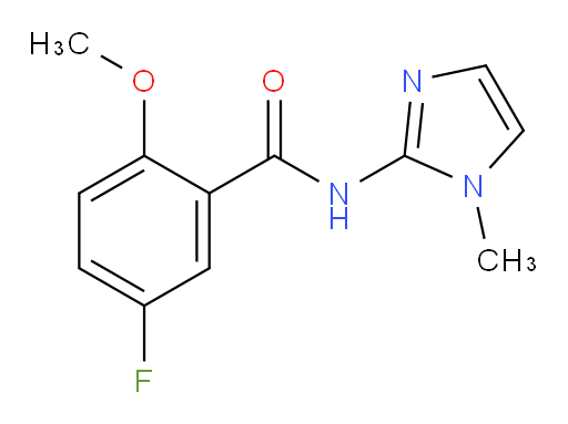 5-fluoro-2-methoxy-N-(1-methyl-1H-imidazol-2-yl)benzamide