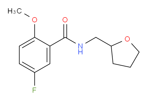 5-fluoro-2-methoxy-N-((tetrahydrofuran-2-yl)methyl)benzamide