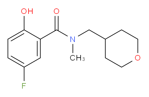 5-fluoro-2-hydroxy-N-methyl-N-((tetrahydro-2H-pyran-4-yl)methyl)benzamide